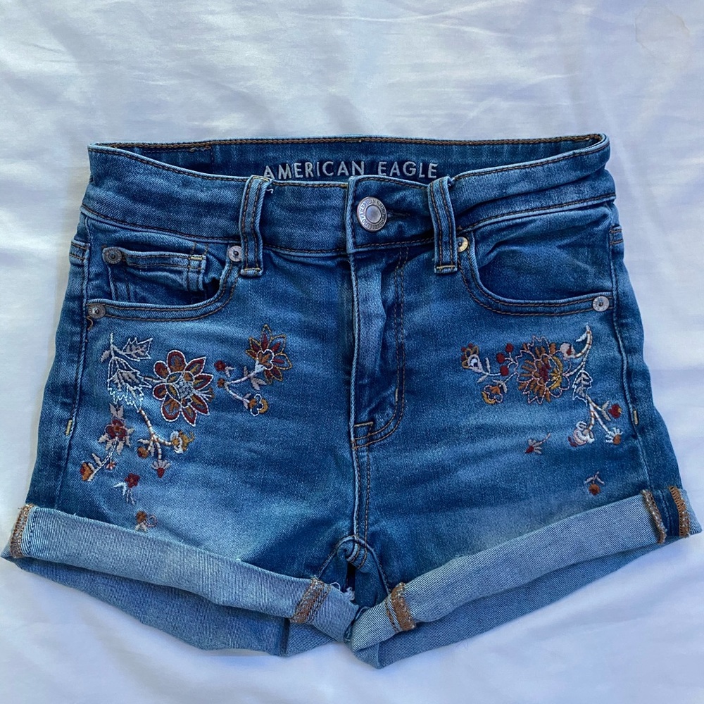 Embroidered Jean Shorts!
